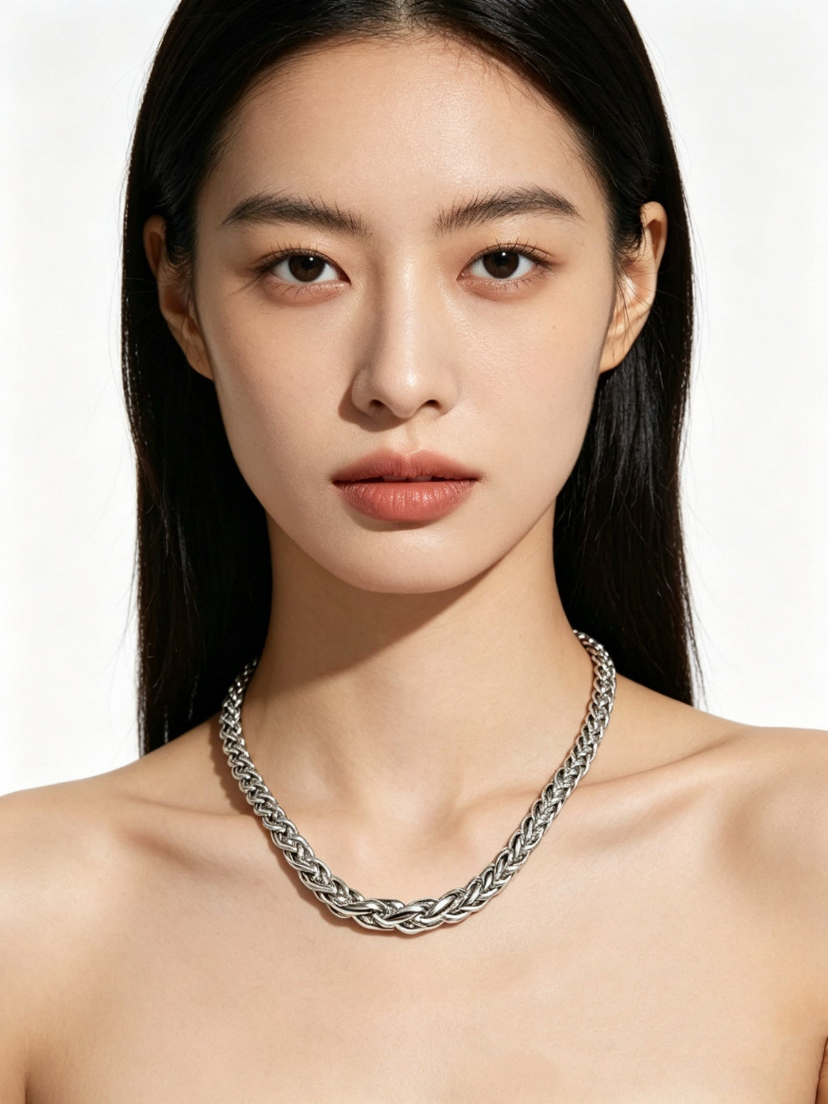 Martin Graham pendant necklace in polished metal-tone – main product view