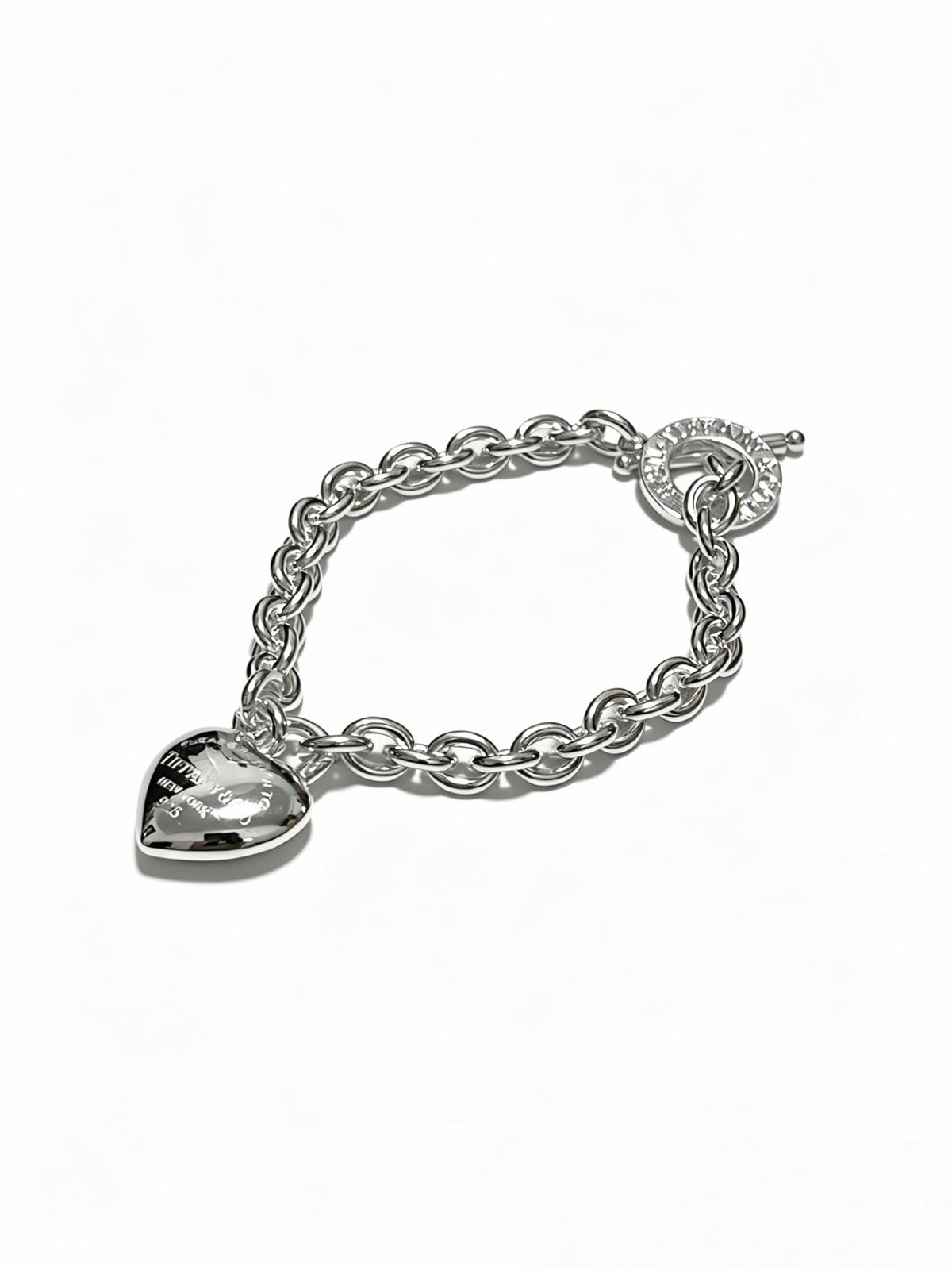 Martin Graham bracelet in polished metal-tone – front product view