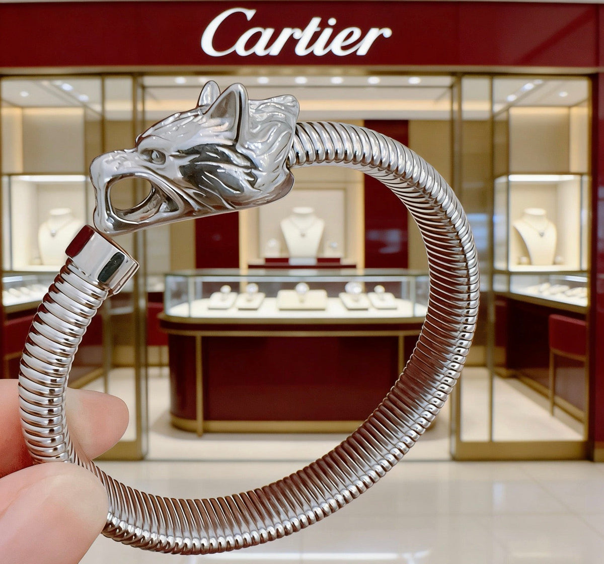 Martin Graham bracelet in polished metal-tone – side detail