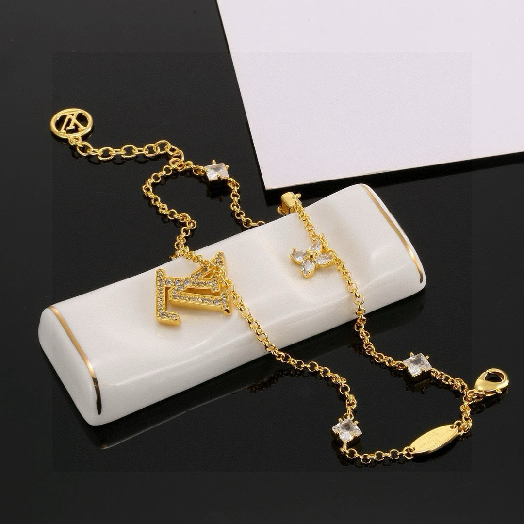 Martin Graham bracelet in polished metal-tone – front product view