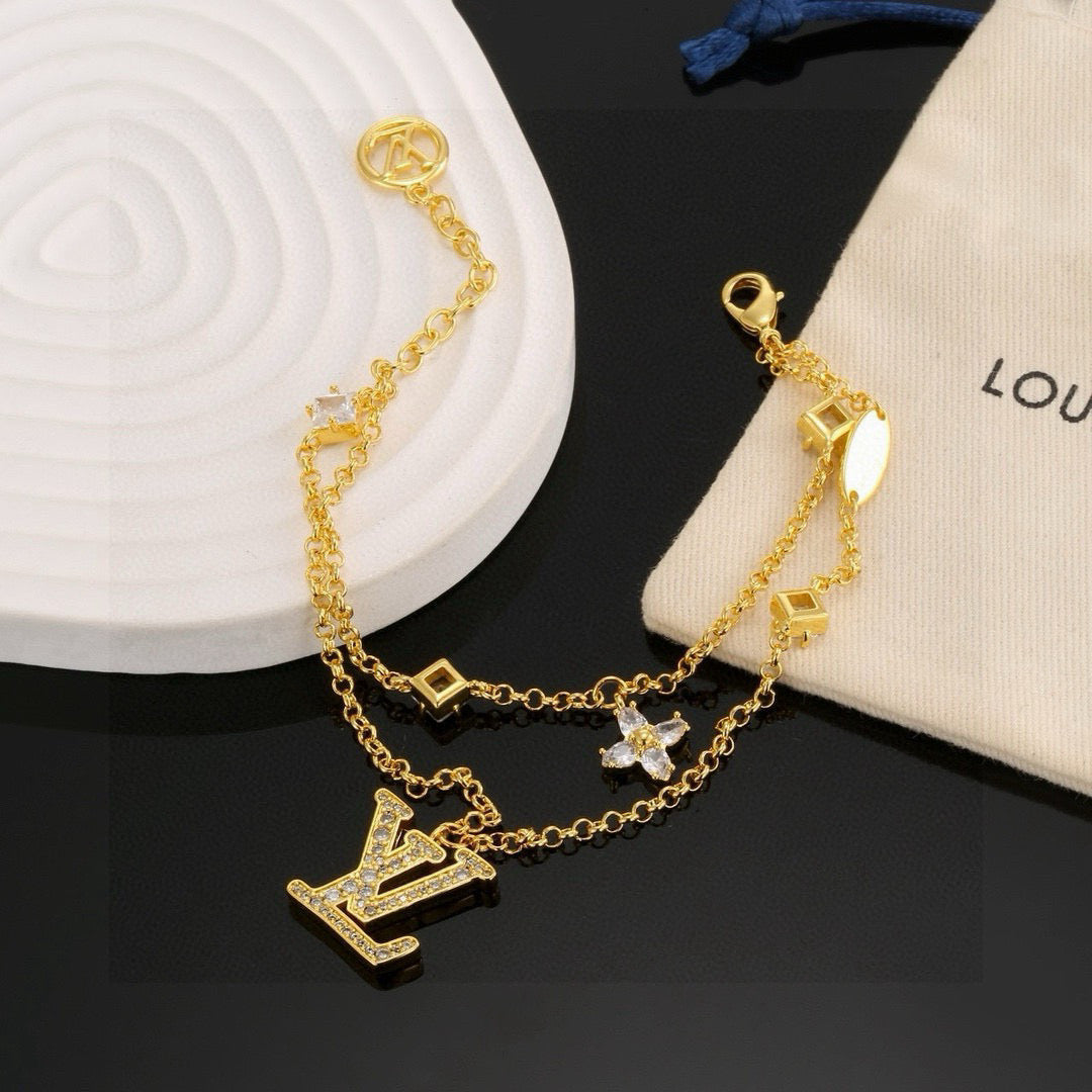 Martin Graham bracelet in polished metal-tone – styled product view