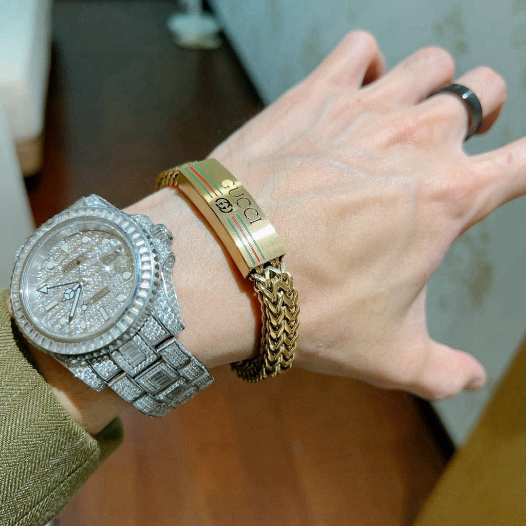 Martin Graham bracelet in polished metal-tone – main product view