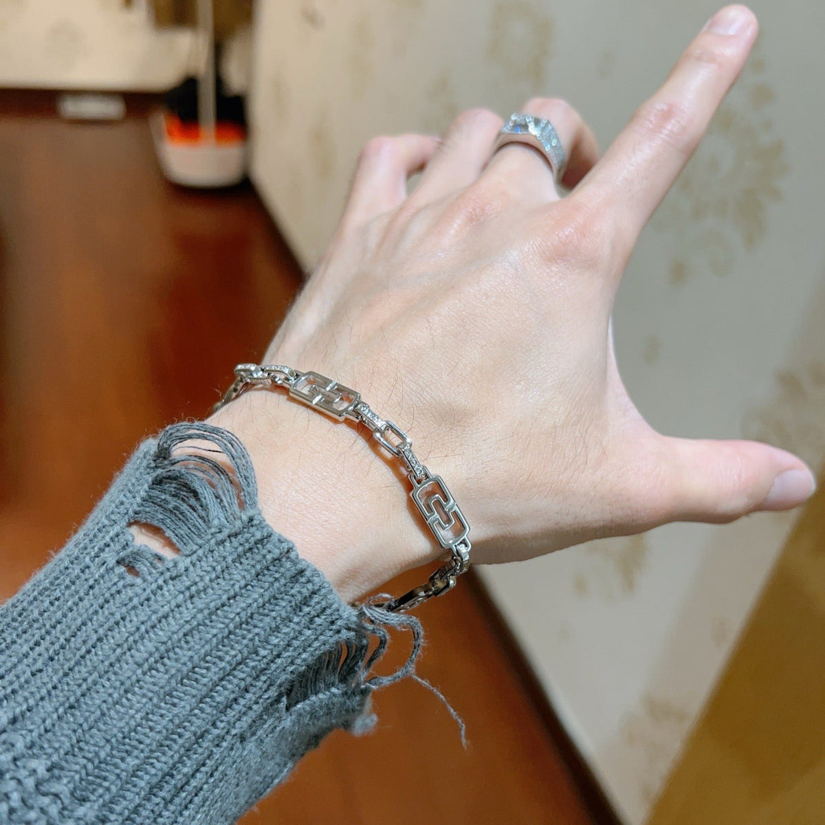 Martin Graham ring in polished metal-tone – main product view