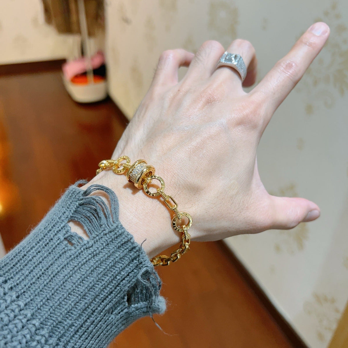 Martin Graham ring in polished metal-tone – main product view