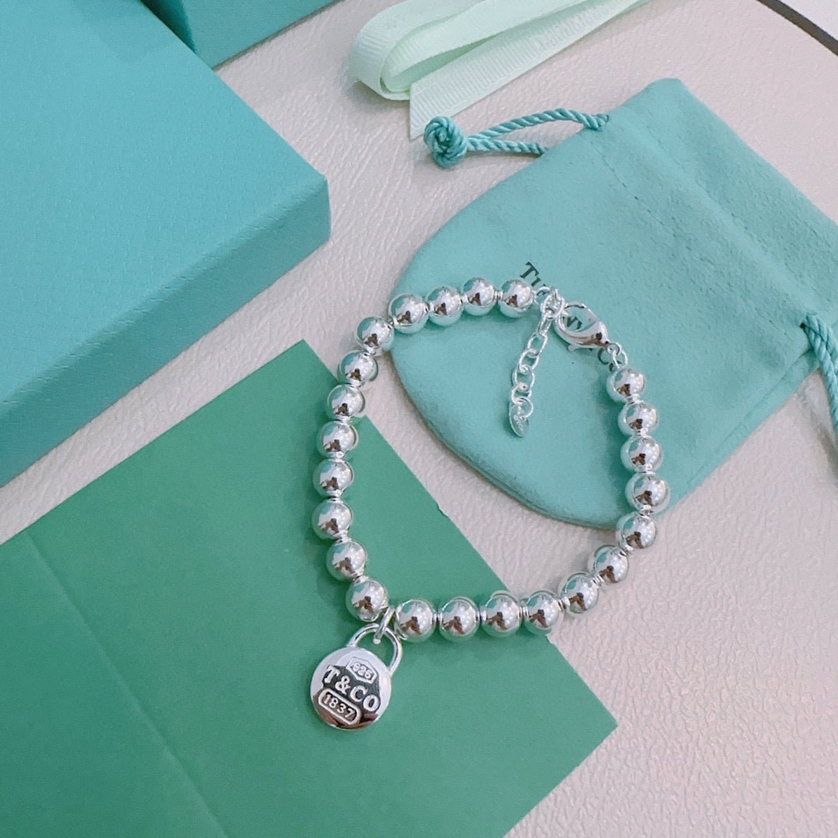 Martin Graham bracelet in polished metal-tone – front product view