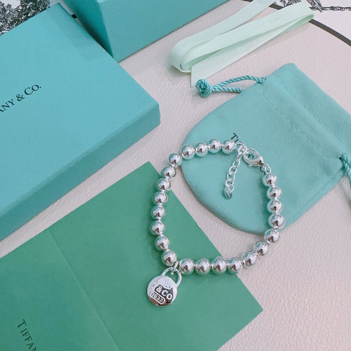 Martin Graham bracelet in polished metal-tone – front product view