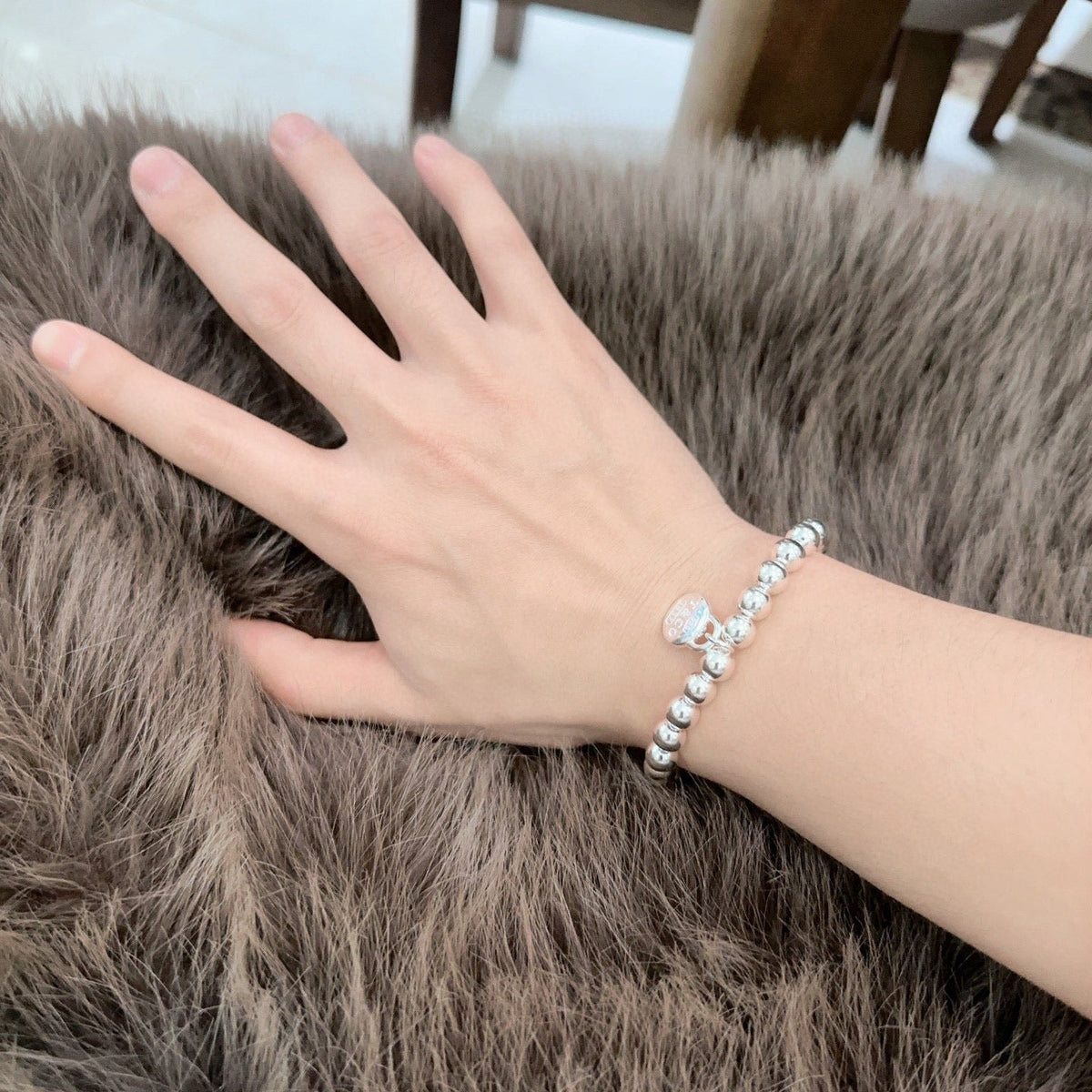 Martin Graham bracelet in polished metal-tone – side detail