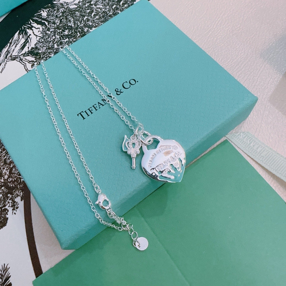 Martin Graham pendant necklace in polished metal-tone – front product view
