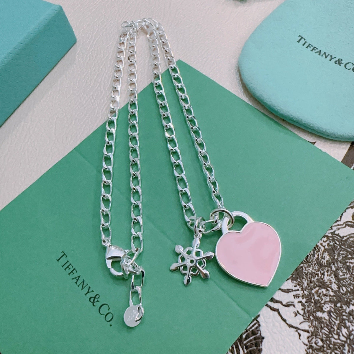 Martin Graham pendant necklace in polished metal-tone – detail view