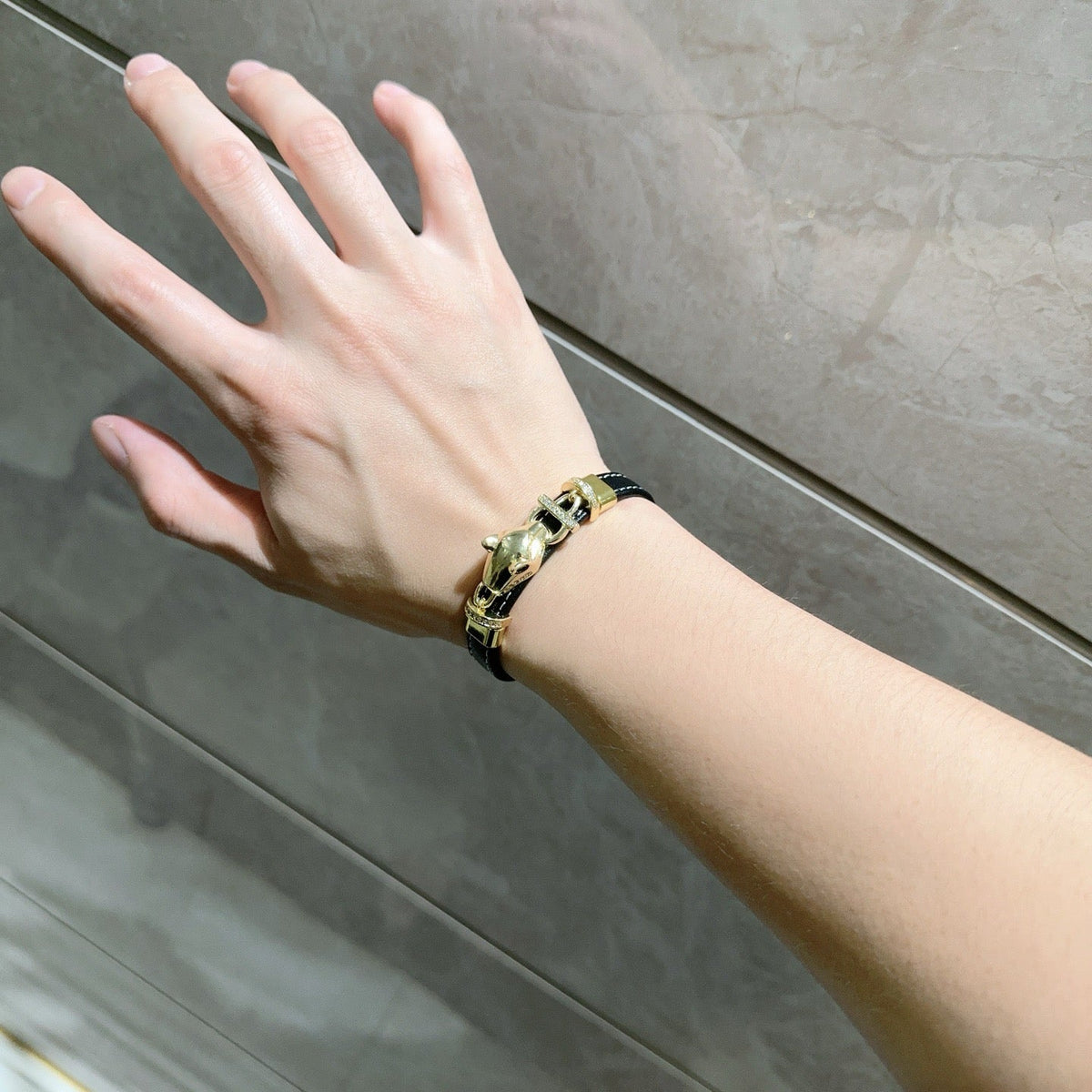 Martin Graham bracelet in polished metal-tone – main product view
