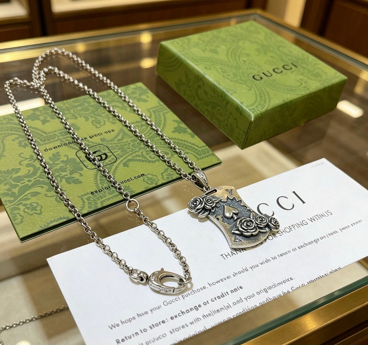 Martin Graham pendant necklace in polished metal-tone – main product view