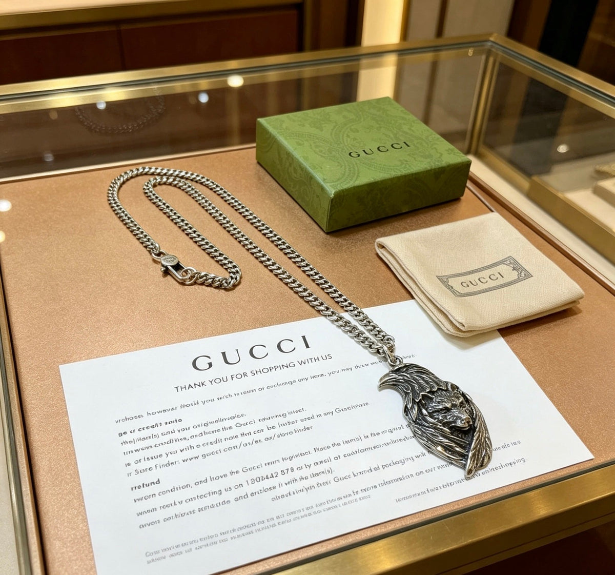 Martin Graham pendant necklace in polished metal-tone – main product view
