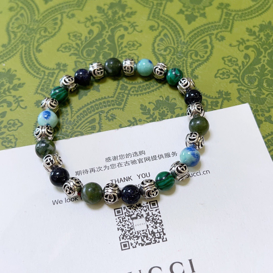 Martin Graham bracelet in polished metal-tone – front product view