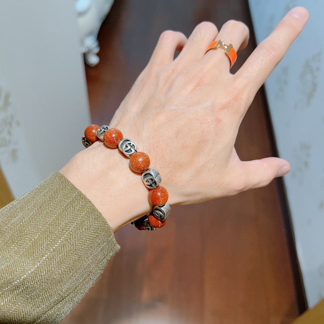 Martin Graham bracelet in polished metal-tone – detail view