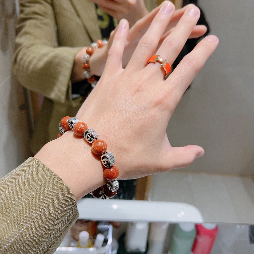 Martin Graham bracelet in polished metal-tone – detail view