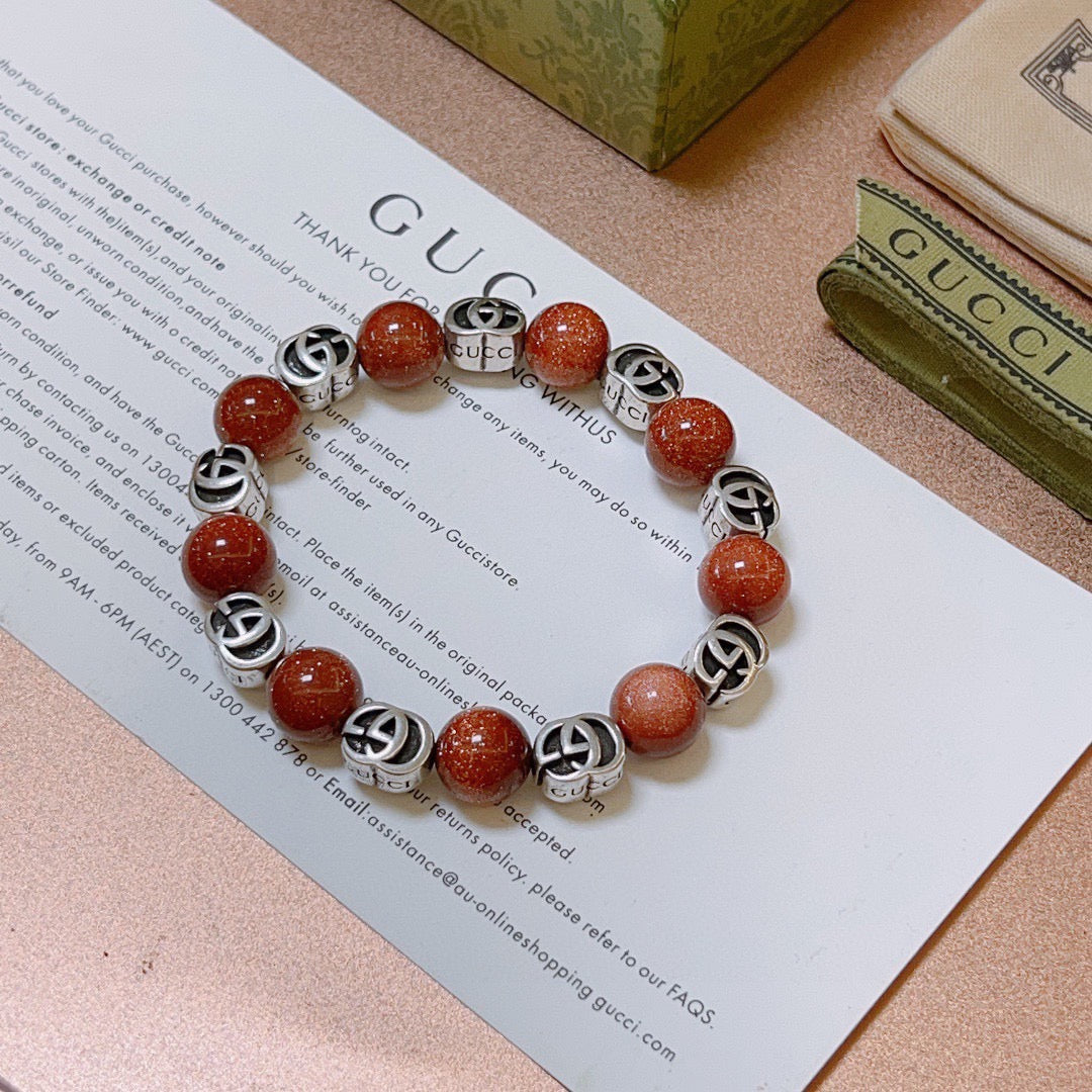 Martin Graham bracelet in polished metal-tone – front product view