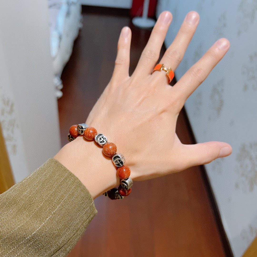 Martin Graham bracelet in polished metal-tone – styled product view