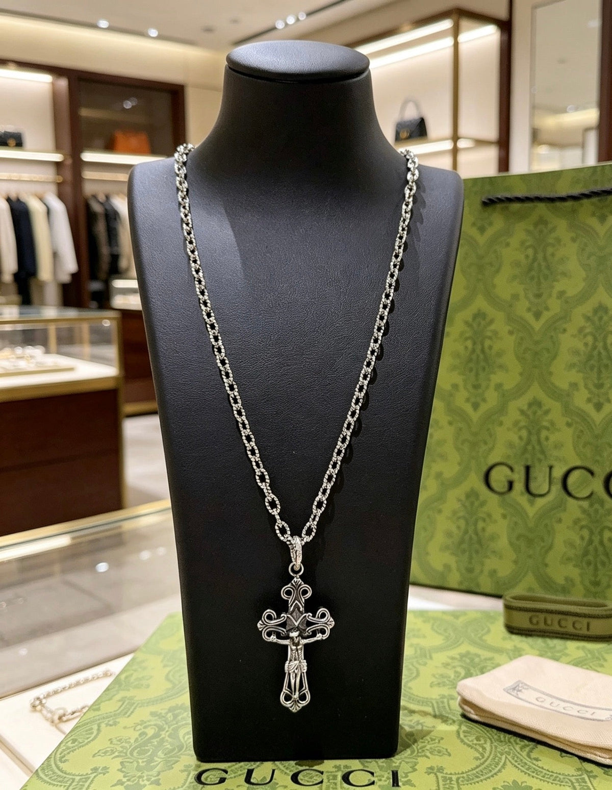Martin Graham pendant necklace in polished metal-tone – main product view