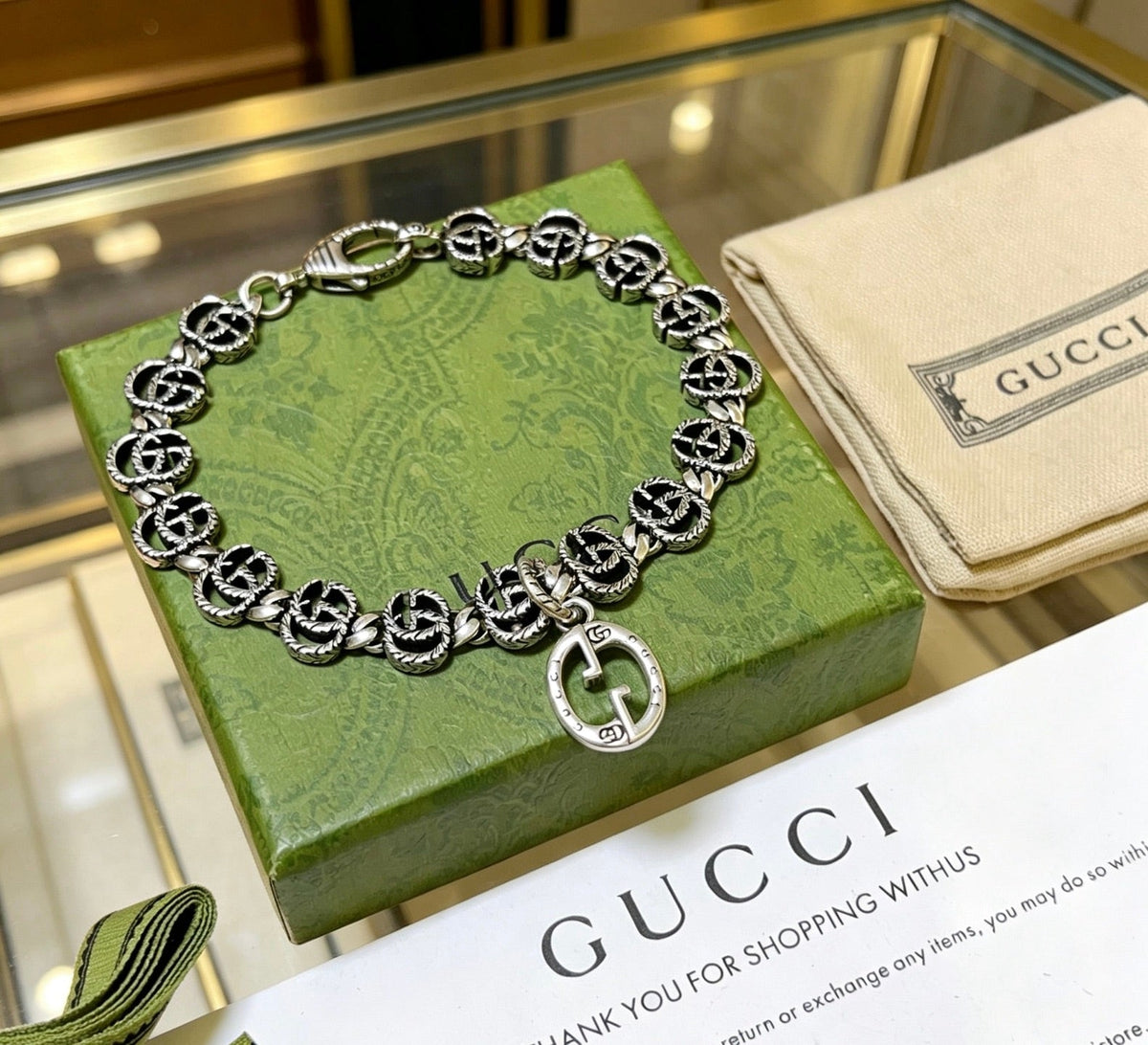 Martin Graham bracelet in polished metal-tone – front product view