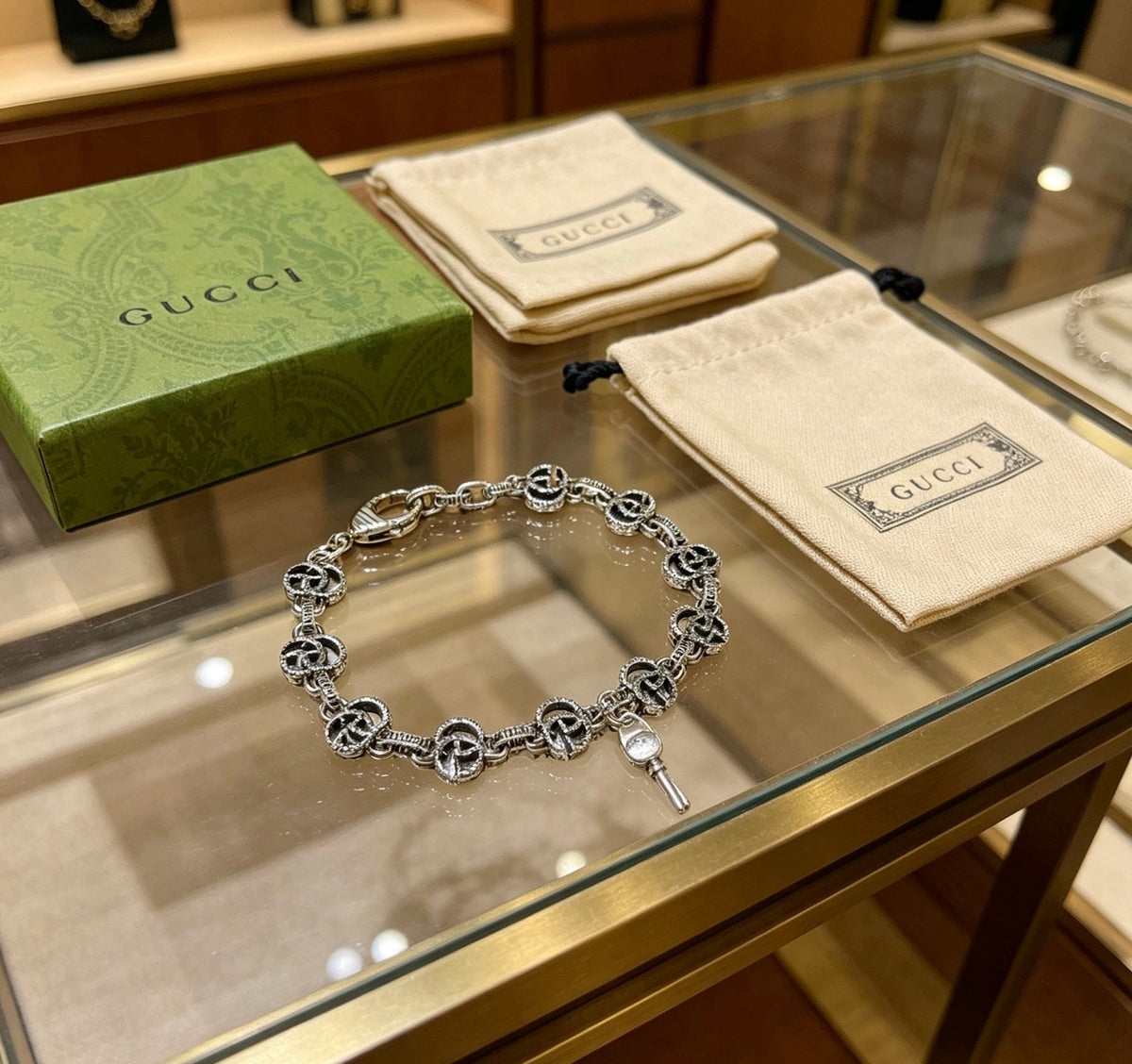 Martin Graham bracelet in polished metal-tone – main product view