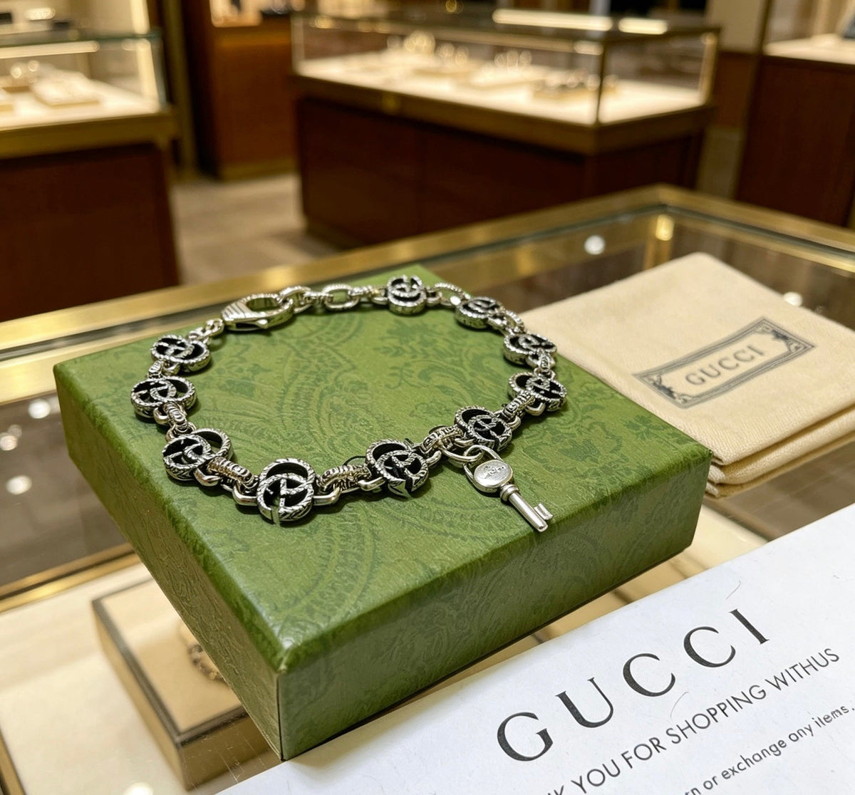 Martin Graham bracelet in polished metal-tone – main product view