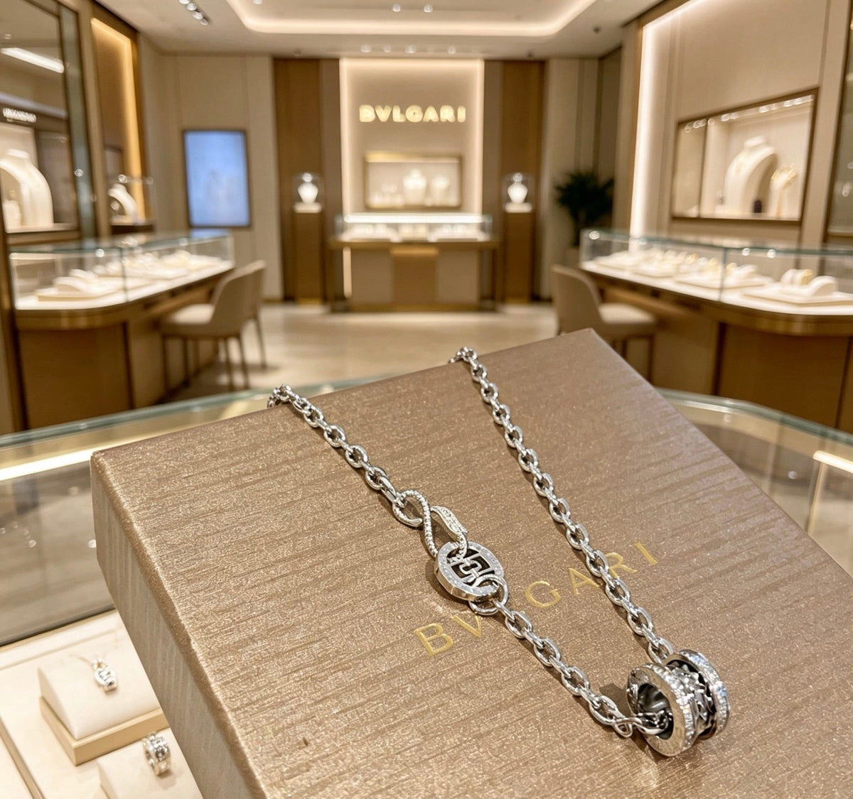 Martin Graham ring in polished metal-tone – styled product view