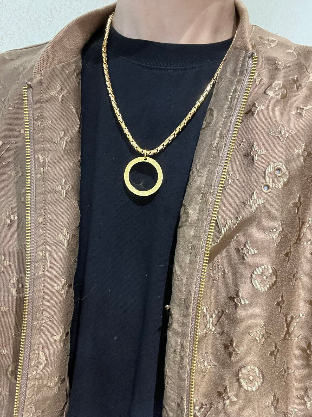 Martin Graham ring in polished metal-tone – styled product view