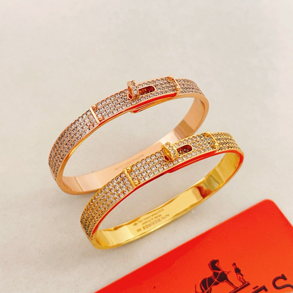 Martin Graham bangle in polished metal-tone – main product view