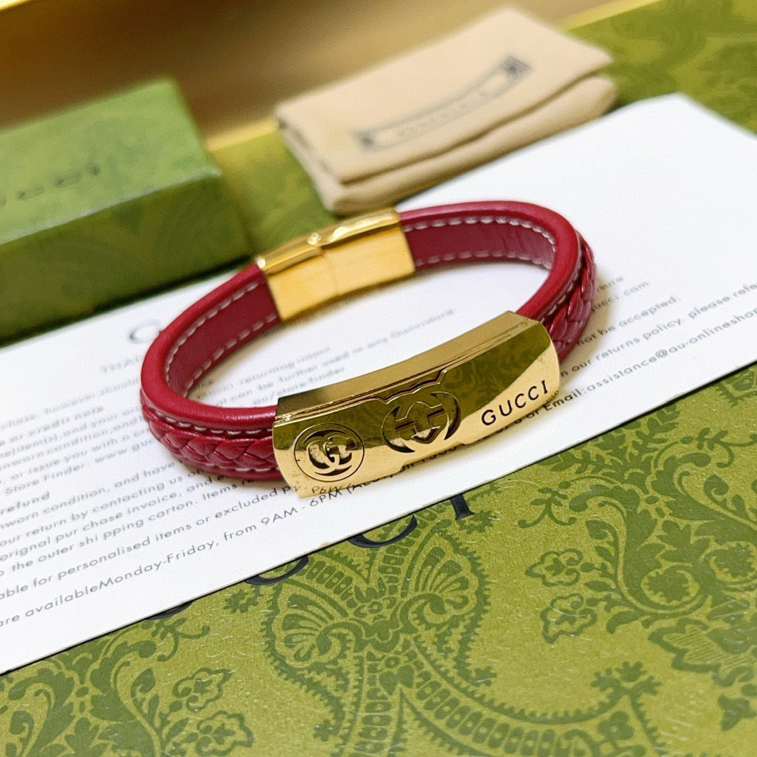Martin Graham bangle in polished metal-tone – styled product view