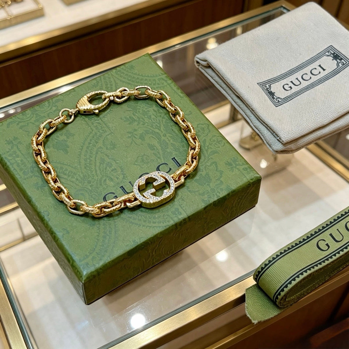 Martin Graham bracelet in polished metal-tone – styled product view