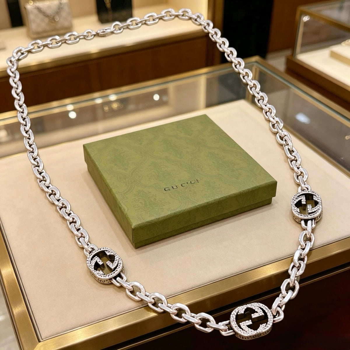 Martin Graham pendant necklace in polished metal-tone – main product view