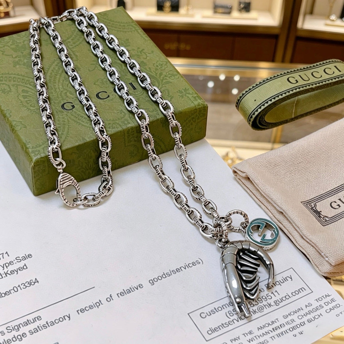 Martin Graham pendant necklace in polished metal-tone – main product view