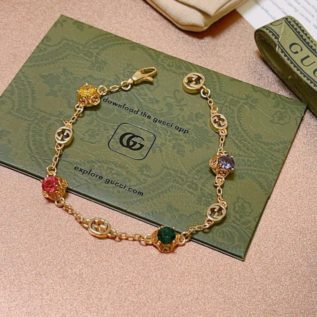 Martin Graham bracelet in polished metal-tone – front product view