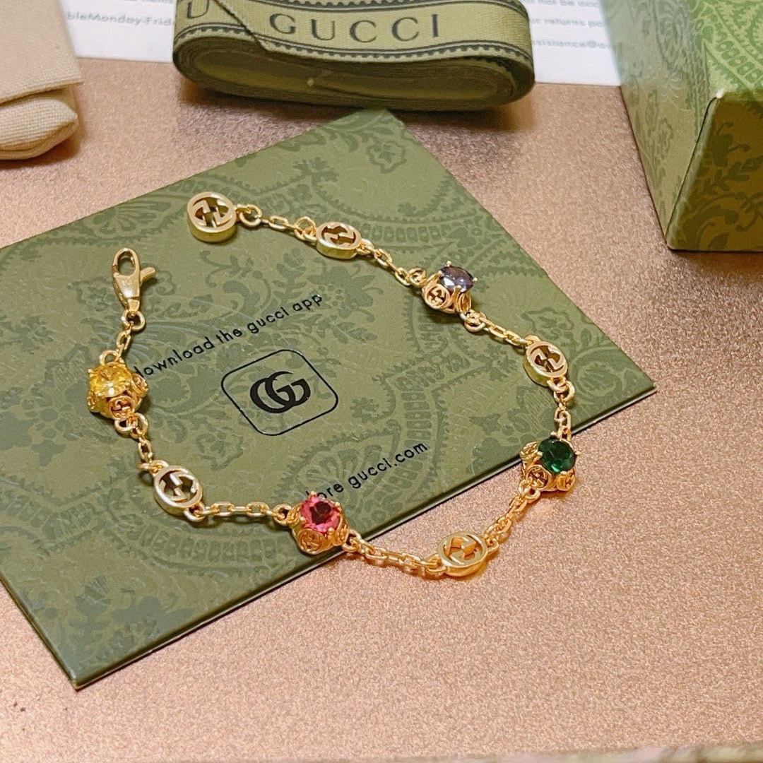 Martin Graham bracelet in polished metal-tone – front product view