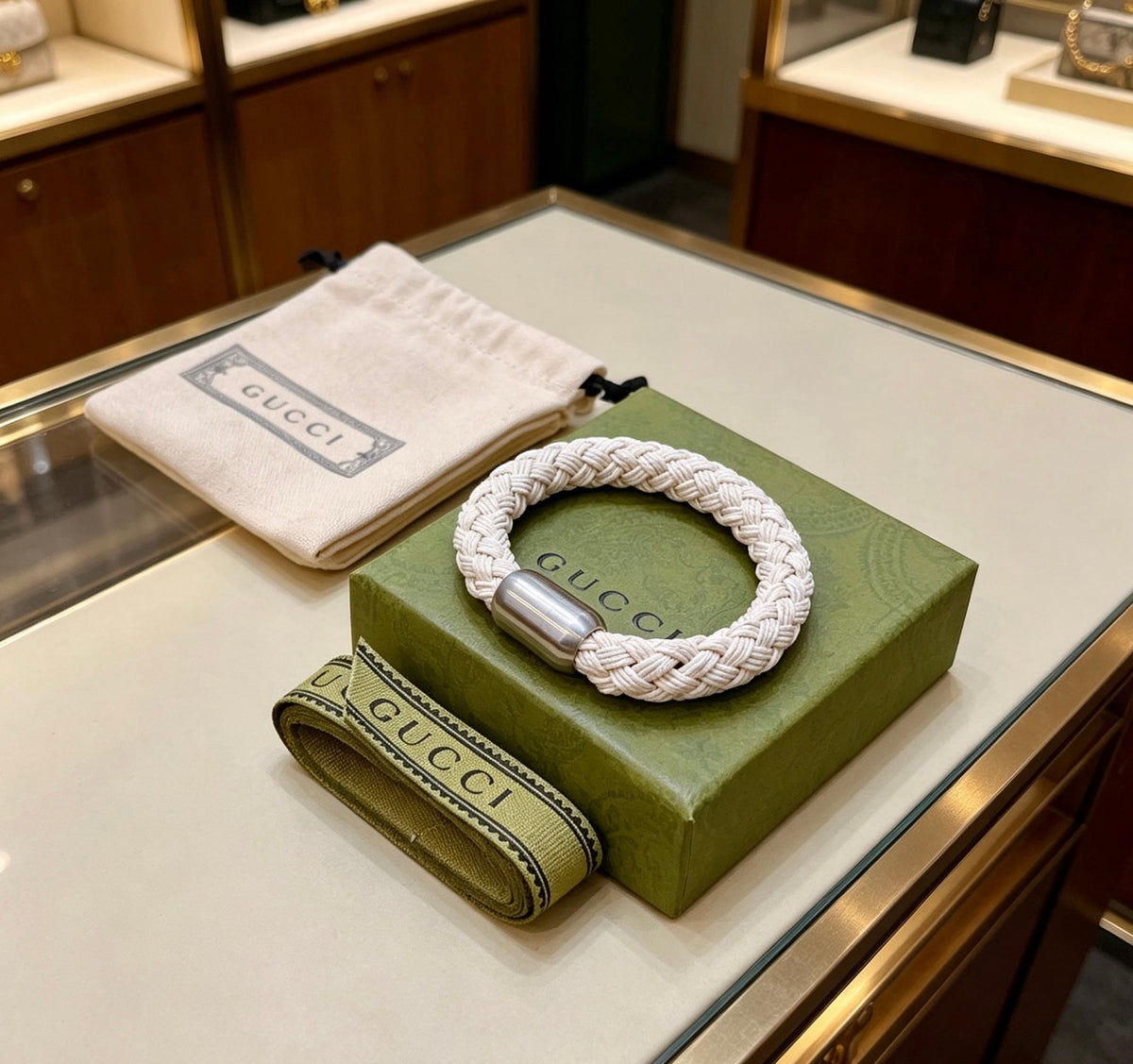 Martin Graham bangle in polished metal-tone – main product view