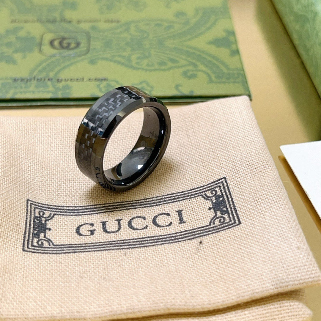 Martin Graham ring in polished metal-tone – close-up detail