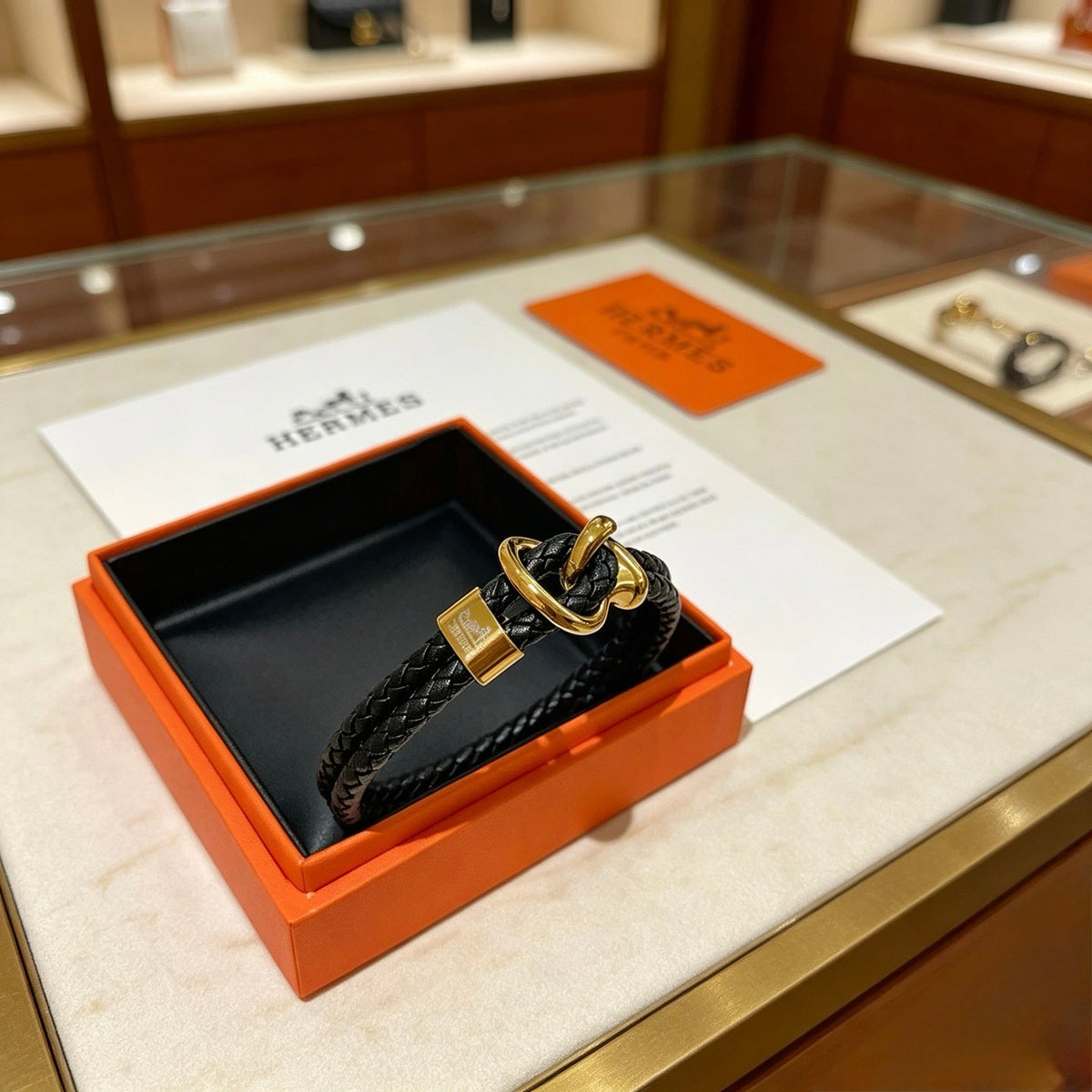 Martin Graham bangle in polished metal-tone – styled product view