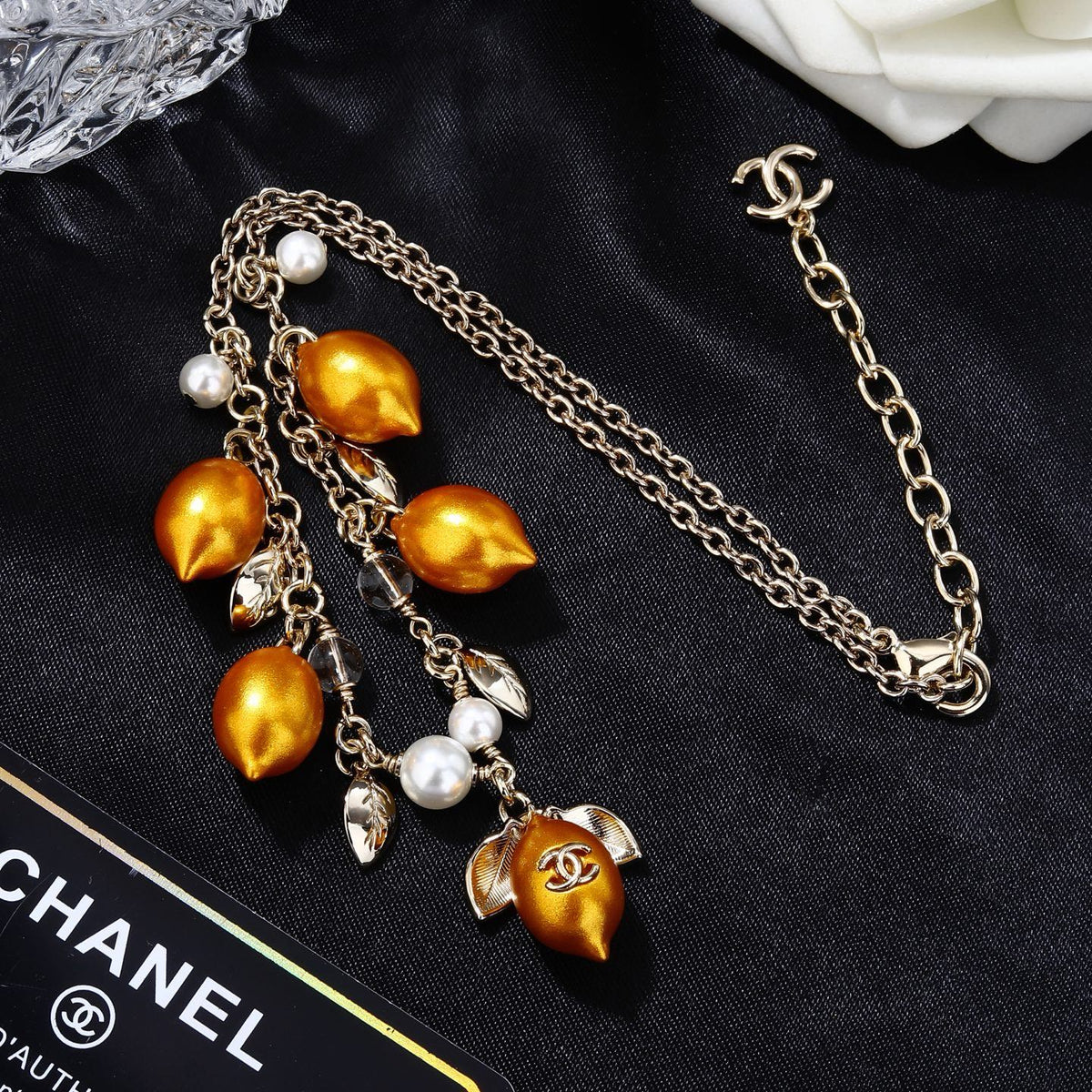 Martin Graham pendant necklace in polished metal-tone – main product view
