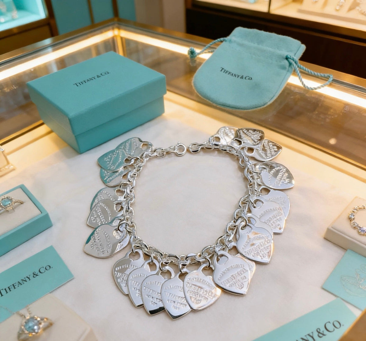 Martin Graham bracelet in polished metal-tone – front product view