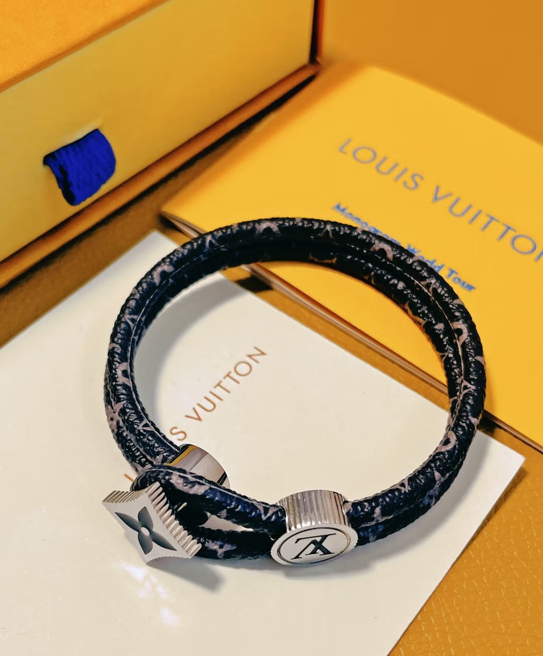 Martin Graham bangle in polished metal-tone – front product view