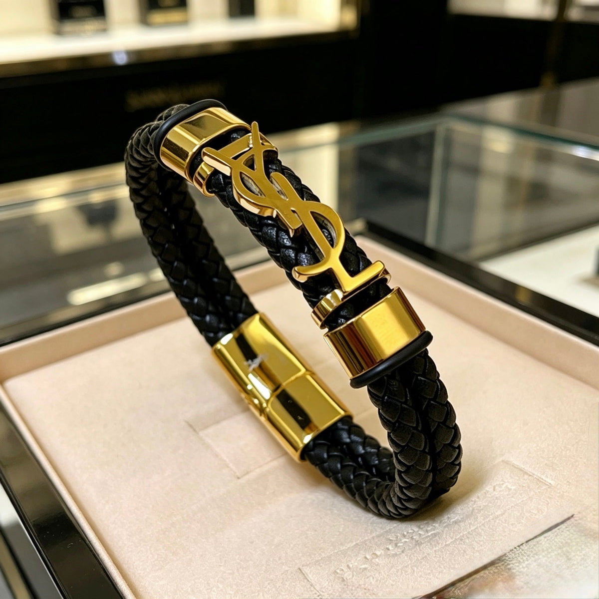 Martin Graham bangle in polished metal-tone – main product view