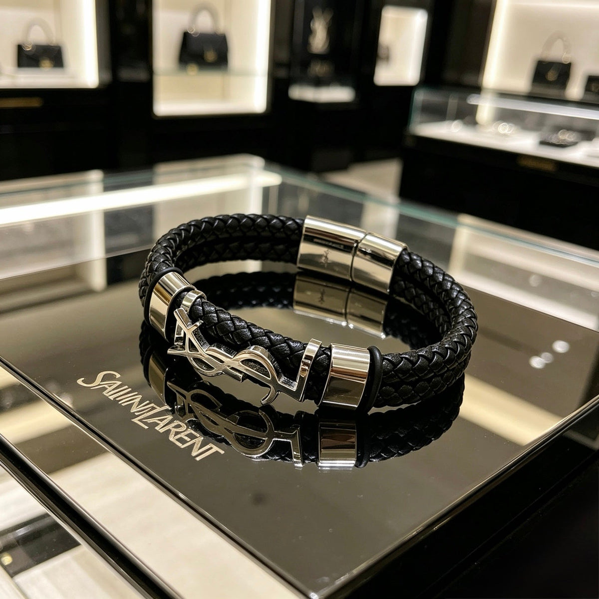 Martin Graham bangle in polished metal-tone – main product view