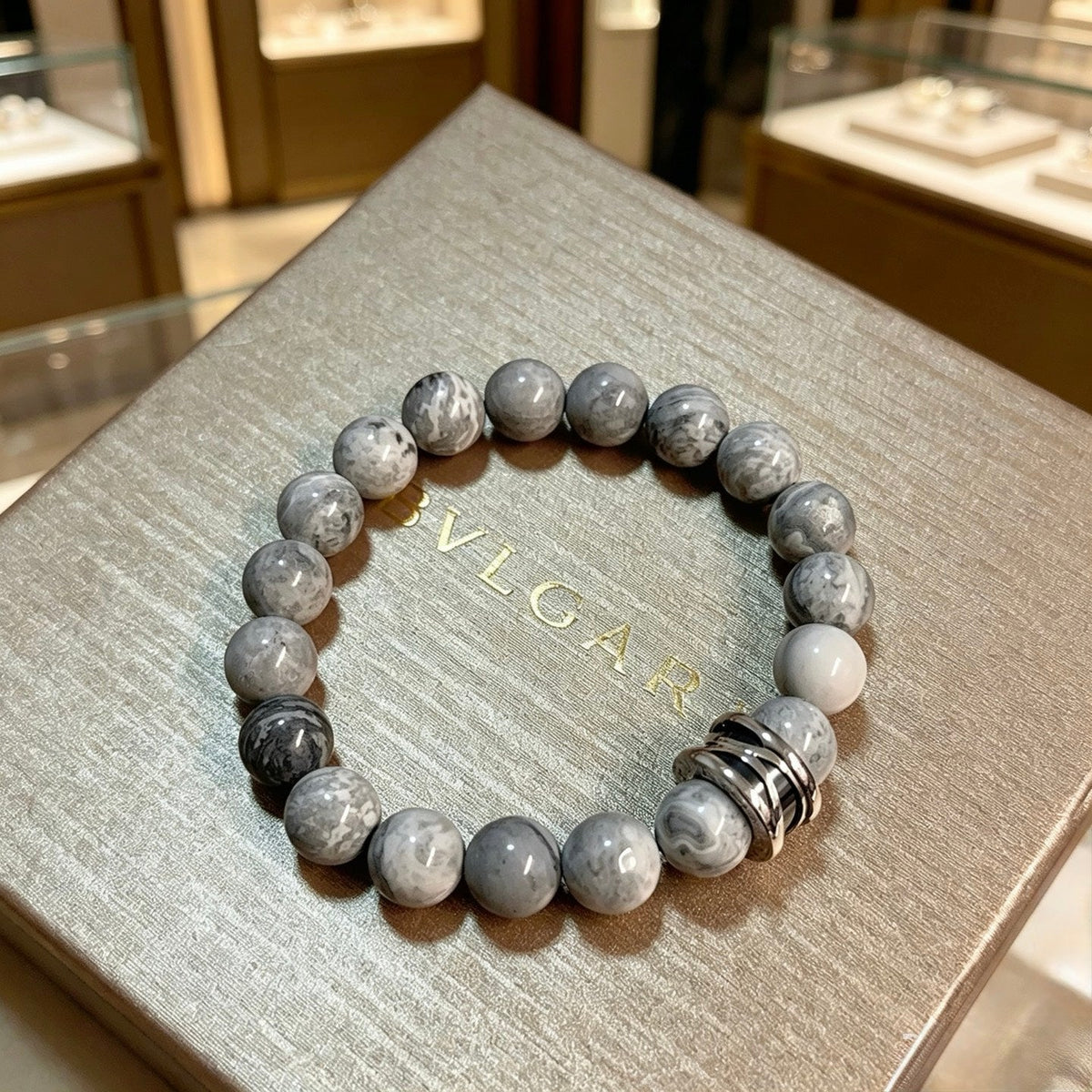 Martin Graham ring in polished metal-tone – styled product view