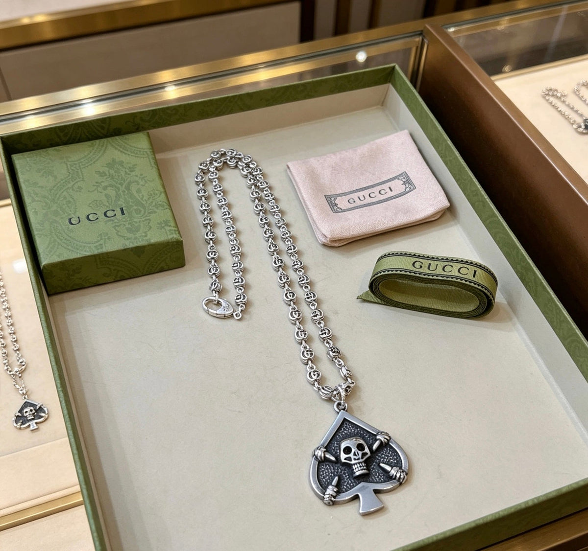 Martin Graham pendant necklace in polished metal-tone – main product view