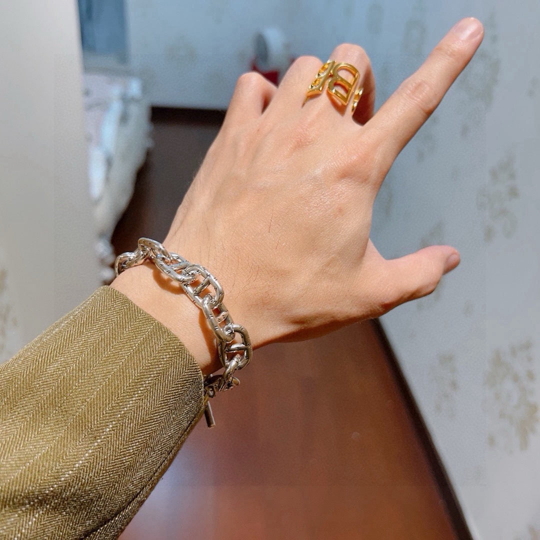 Martin Graham bracelet in polished metal-tone – main product view
