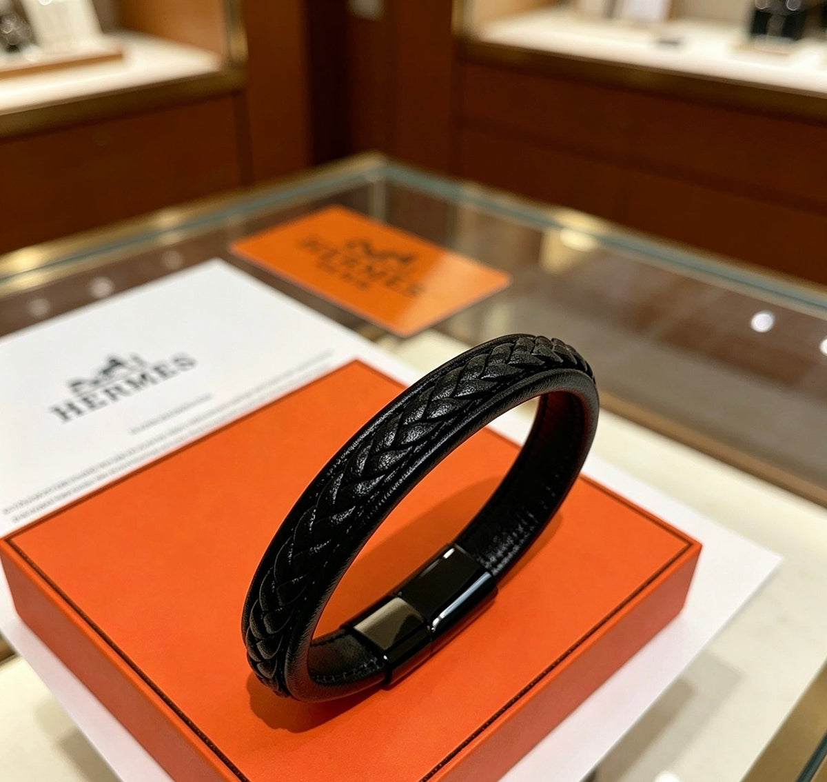Martin Graham bangle in polished metal-tone – front product view