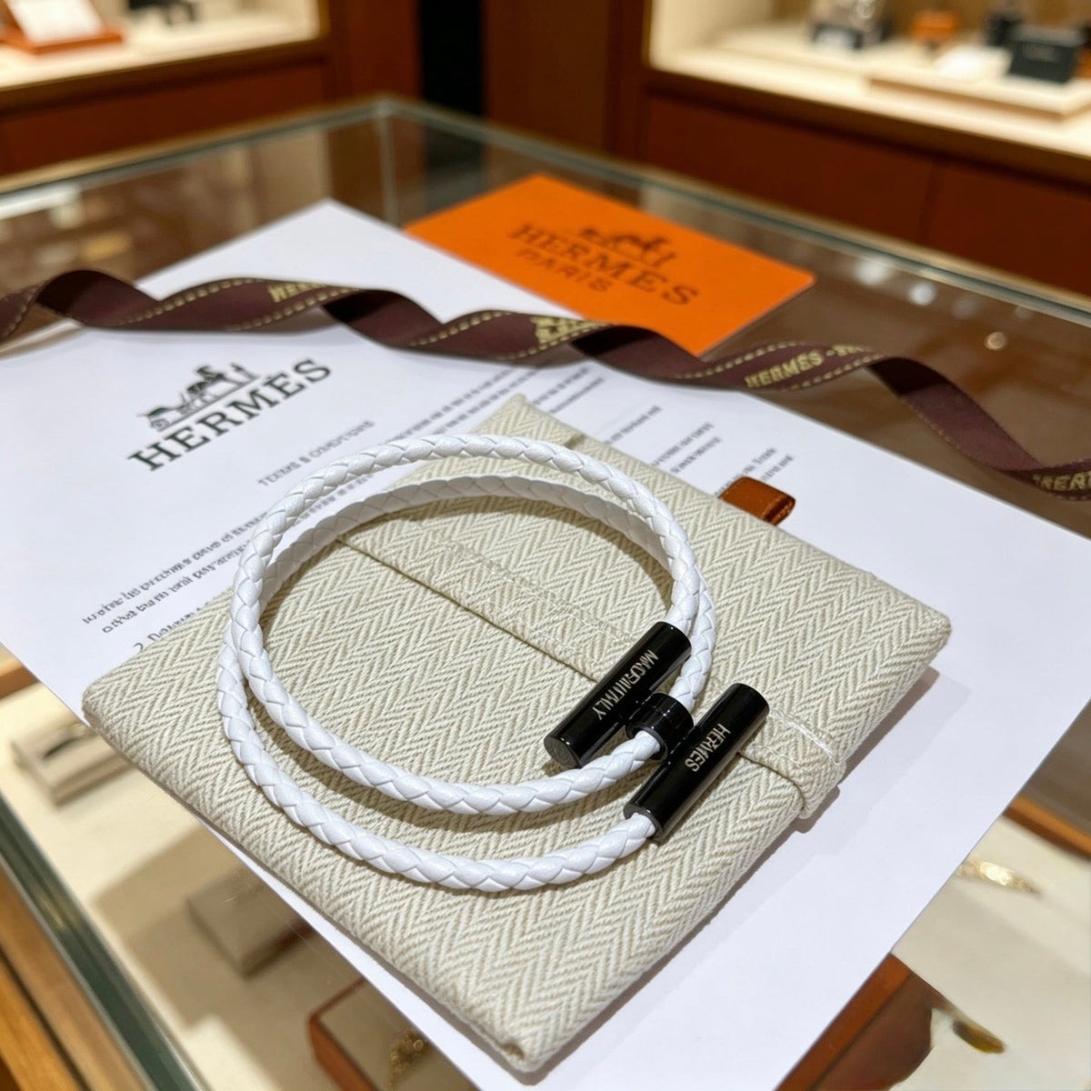 Martin Graham bracelet in polished metal-tone – close-up detail