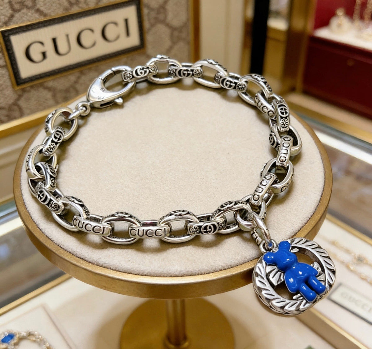 Martin Graham bracelet in polished metal-tone – front product view