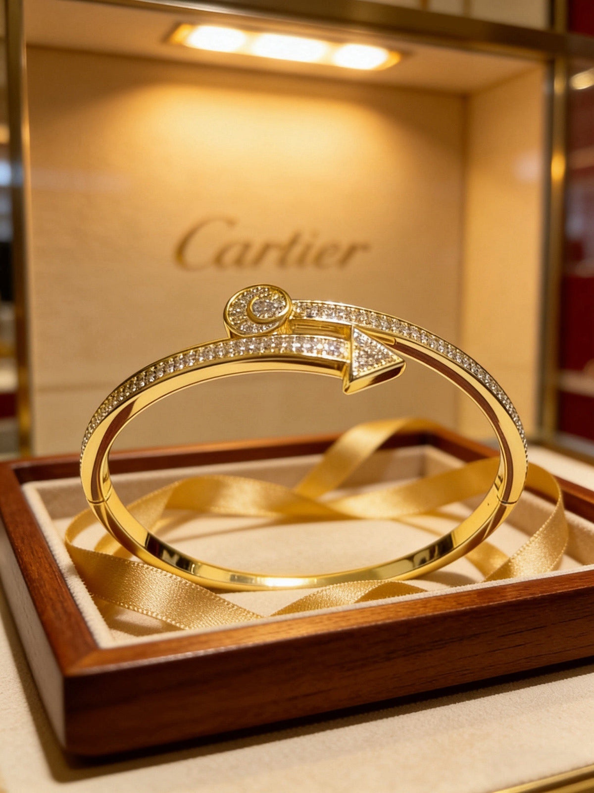 Martin Graham bracelet in polished metal-tone