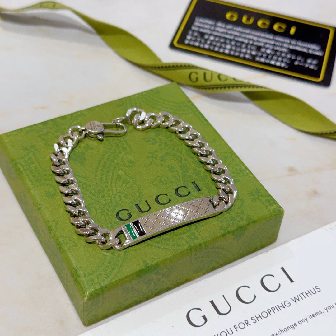 Martin Graham bracelet in polished metal-tone – styled product view